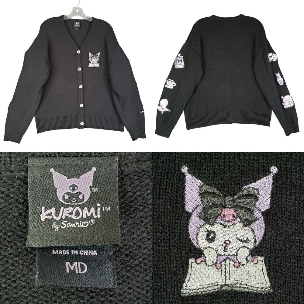 Kuromi Graphic Cardigan Dumbgood Cozycore Goth Hot Topic All Size Medium